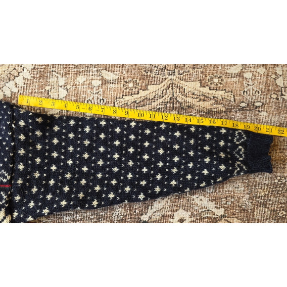 VTG L.L. Bean Women’s Nordic Wool Cardigan Sweater USA Snowflake Knit Large - Picture 6 of 8